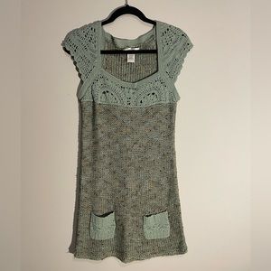 Vertigo crochet knit dress